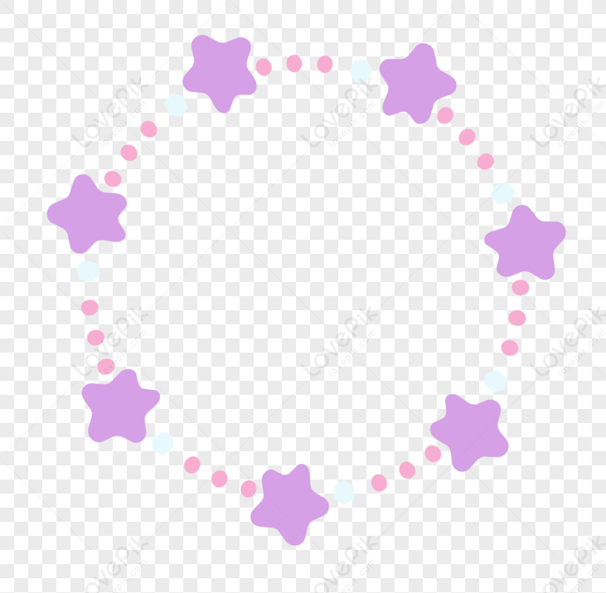 Cute Stars Border, Pink Stars, Light Stars, Purple Stars PNG ...