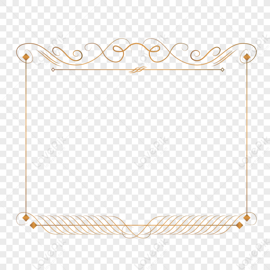 European And American Metal Texture Decorative Border Vector Mat Png 