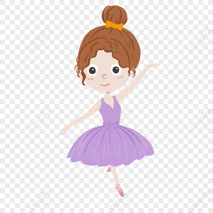 Chica Bailando Ballet Original Dibujado A Mano Dibujos Animados PNG  ,dibujos Imágenes Prediseñadas De Ballet, Niña, Ballet PNG y PSD para  Descargar Gratis