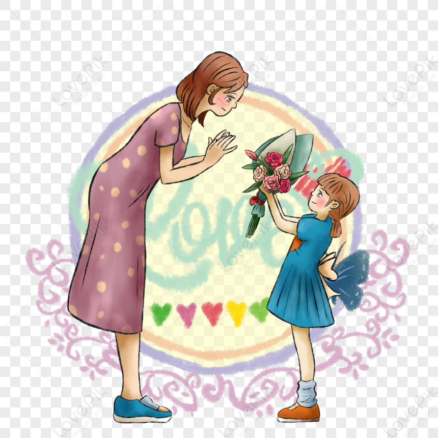 Мы мамины цветочки дочки. Ребенок дарит цветы маме. Девочка дарит маме цветы. Ребенок дарит маме цветы рисунок. Мультяшная дарит маме цветы.