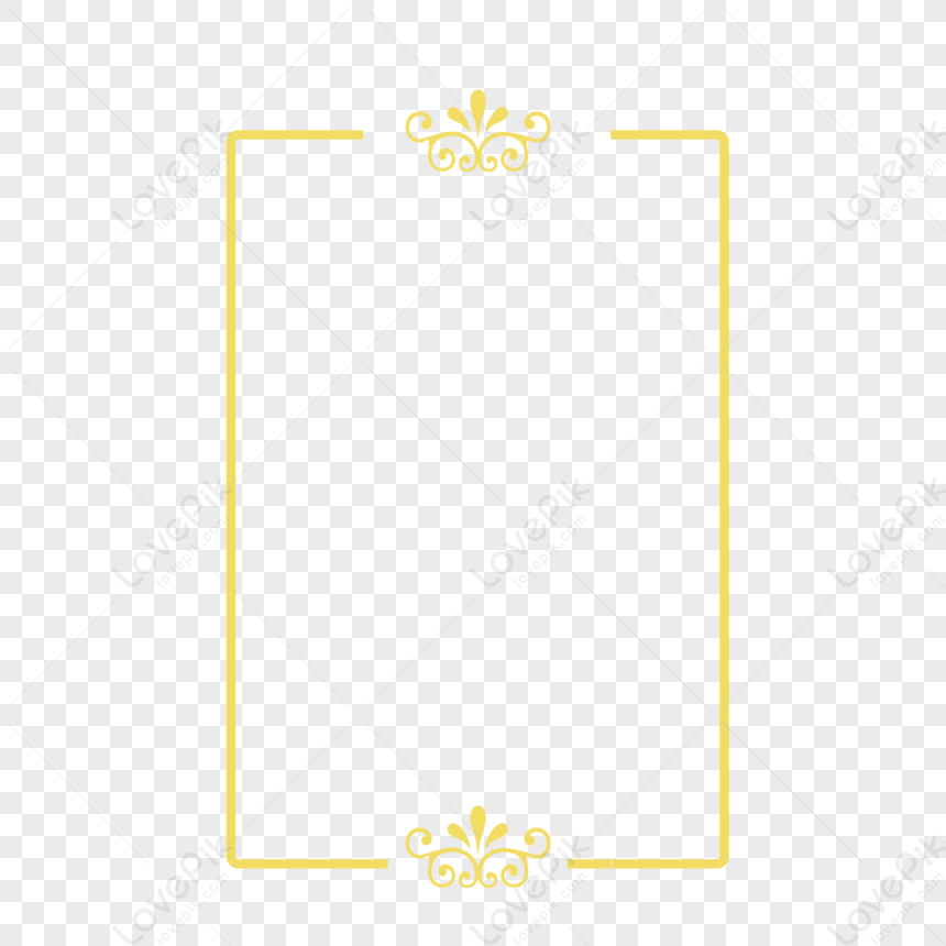 Golden Border PNG White Transparent And Clipart Image For Free Download -  Lovepik | 401135172