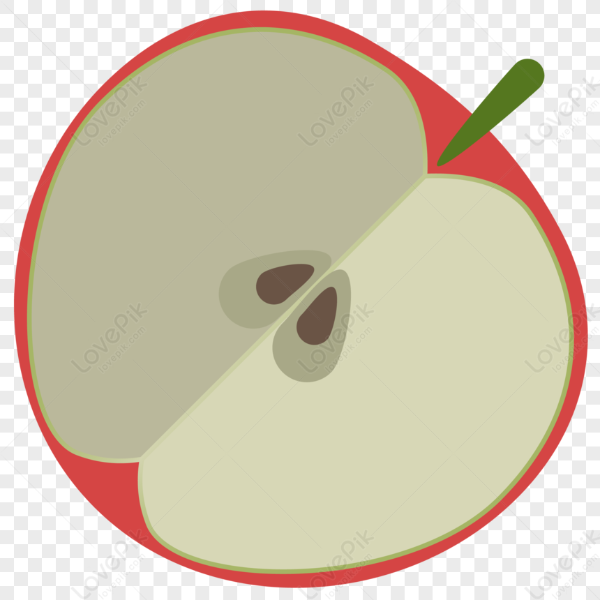 Half An Apple PNG Picture And Clipart Image For Free Download - Lovepik ...