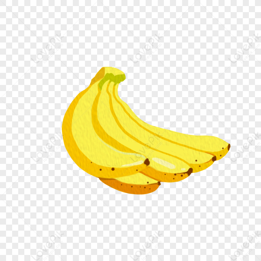 Hand Drawn Fresh Fruit Yellow Banana PNG Picture And Clipart Image For ...