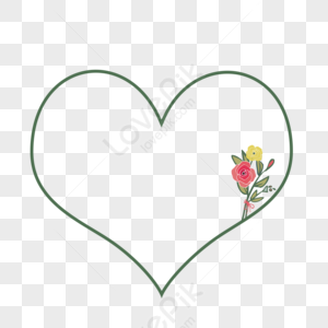 Love Floral Frame PNG Images With Transparent Background | Free ...