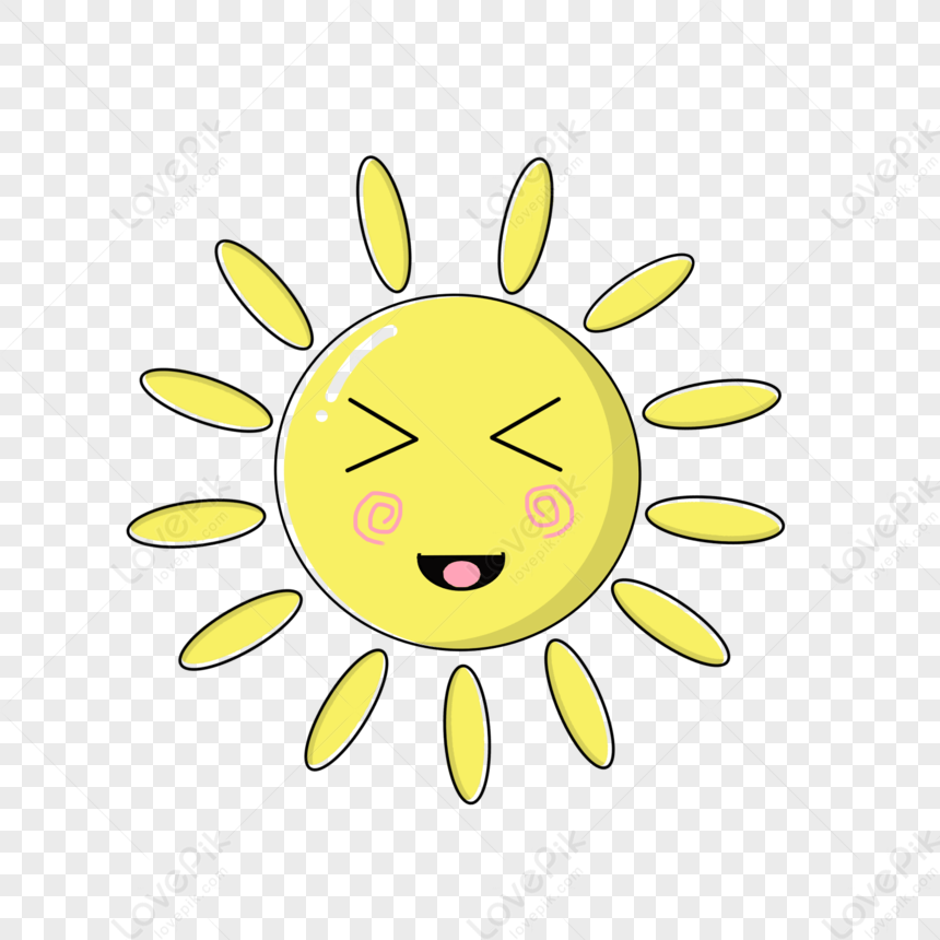 Happy Yellow Little Sun PNG Image And Clipart Image For Free Download ...