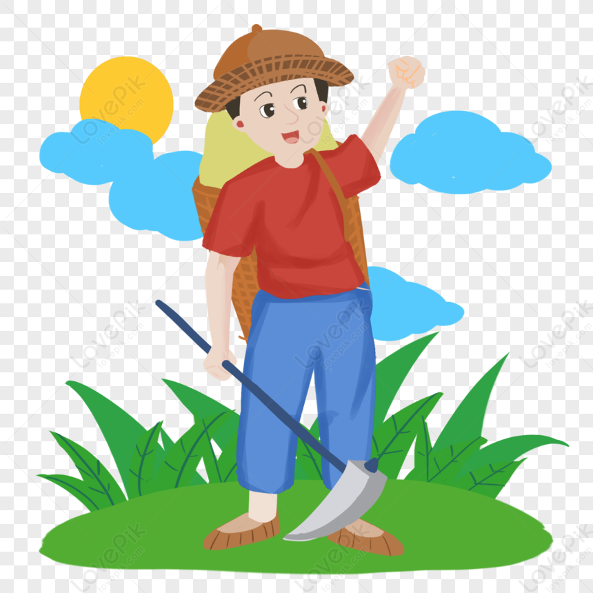 Harvested Farmers, Field Scenes, Natural Scenery, Boy Hat PNG Picture ...