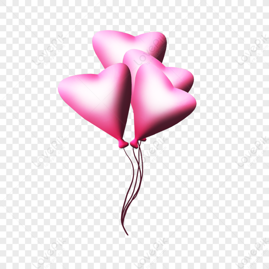 Heart Balloons PNG Images With Transparent Background | Free Download On  Lovepik