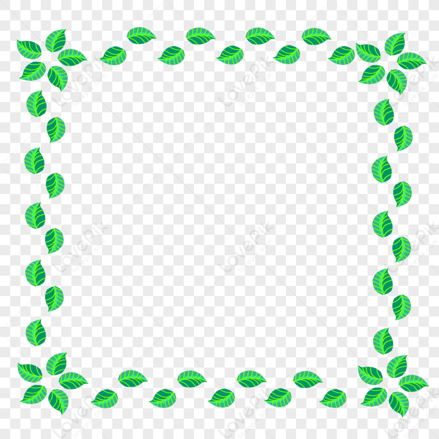 Leaf Border, Leaf Vector, Border Vector, Border Leaves PNG Image And ...