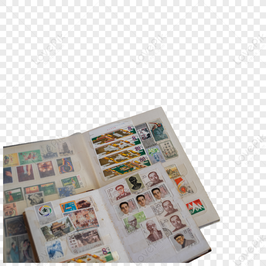 collecting stamps clipart