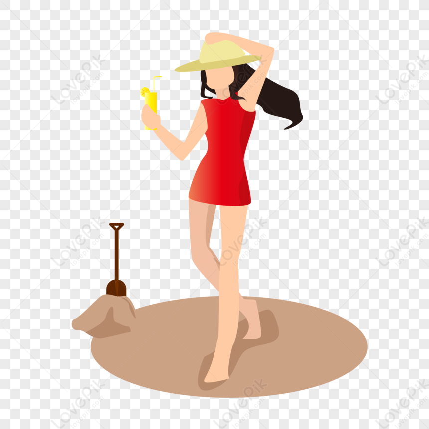 Beach Character PNG Images With Transparent Background | Free Download On  Lovepik