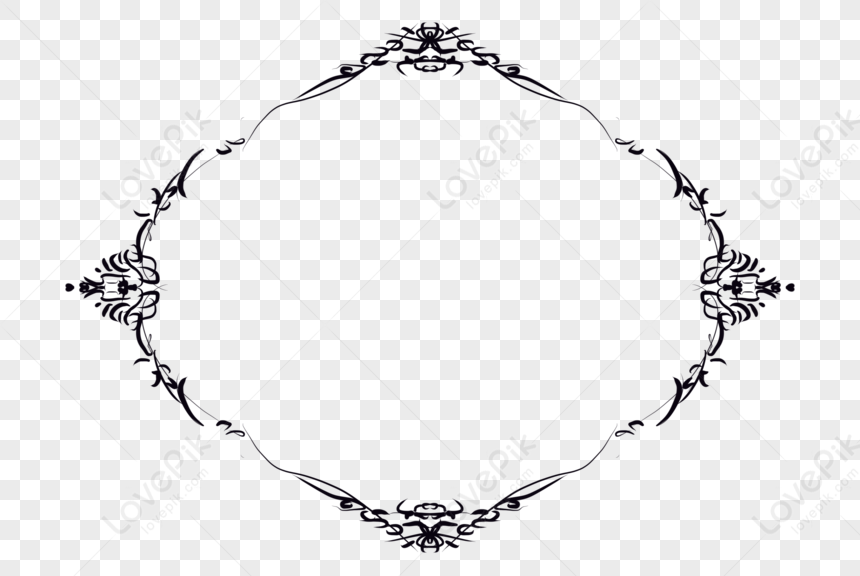 Black Pattern Border Png White Transparent And Clipart Image For Free 