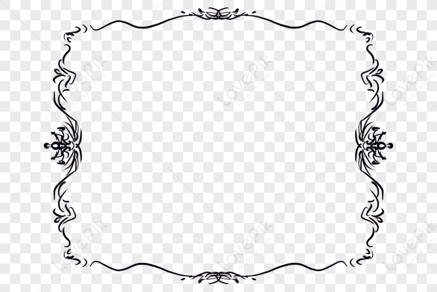 Black Pattern Border Png Image And Clipart Image For Free Download 