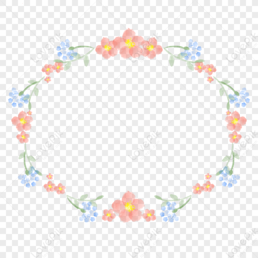 Flower Border Garland PNG Transparent Image And Clipart Image For Free ...