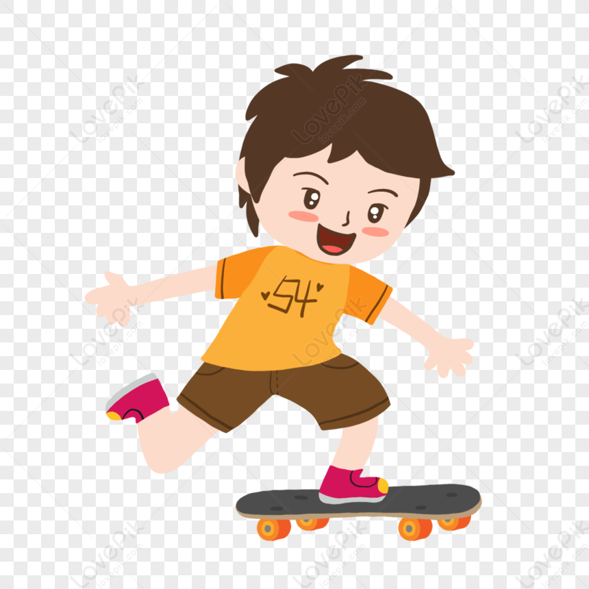 Skateboarding Boy PNG Free Download And Clipart Image For Free Download ...