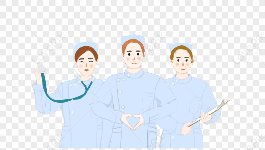 Ilustração De Desenho Animado Da Enfermeira Do Dia Das Enfermeiras