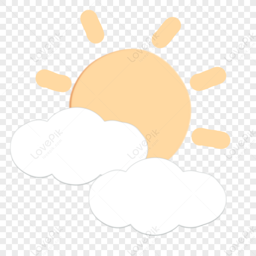 Cartoon Cute Sun White Clouds PNG White Transparent And Clipart Image For  Free Download - Lovepik | 401183362