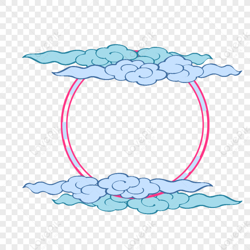 Creative Chinese Style Red Round Border PNG Picture And Clipart Image ...