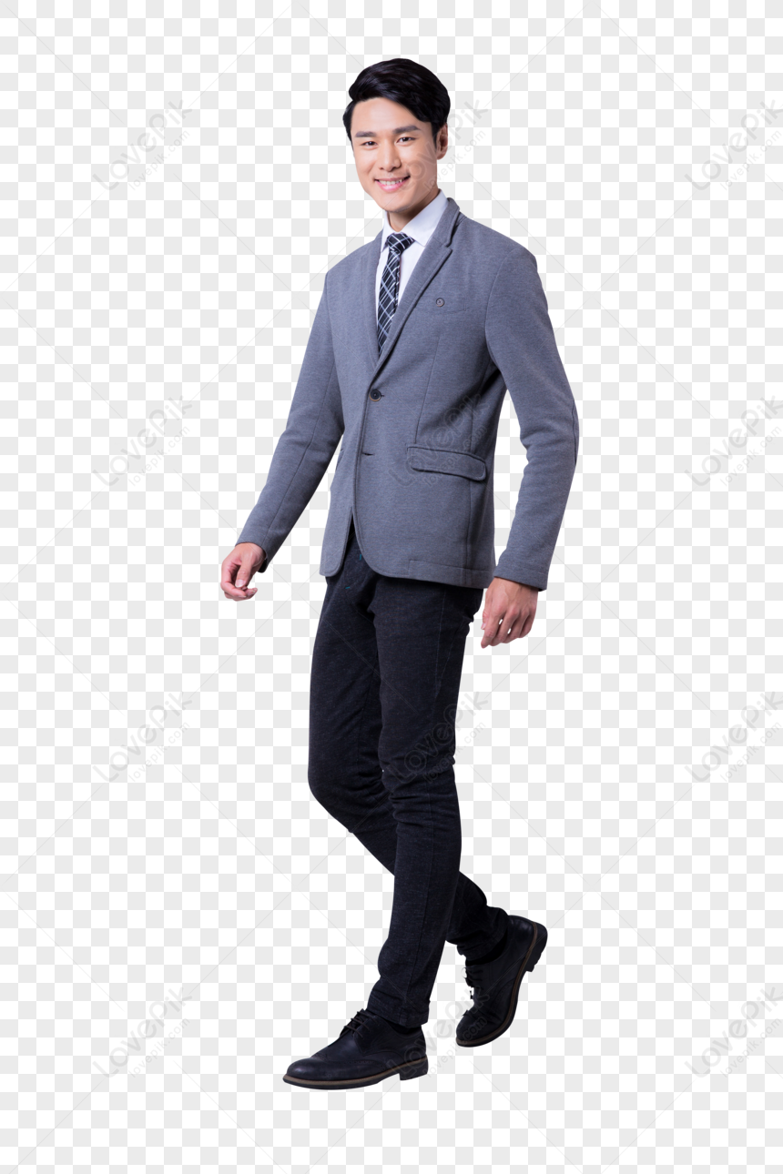 Fashion Business Men Smile Image Action, Body Suit, Man Standing, Body ...