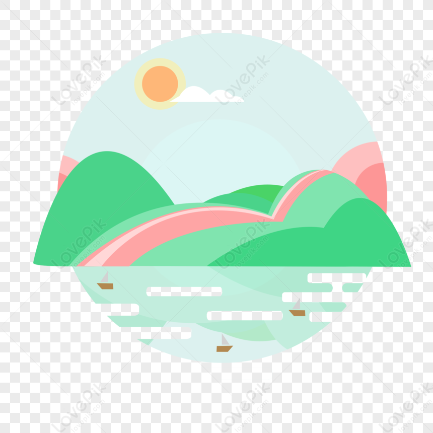 Green Hill Background, Green Mountain, Green Pink, Green Light PNG Hd ...