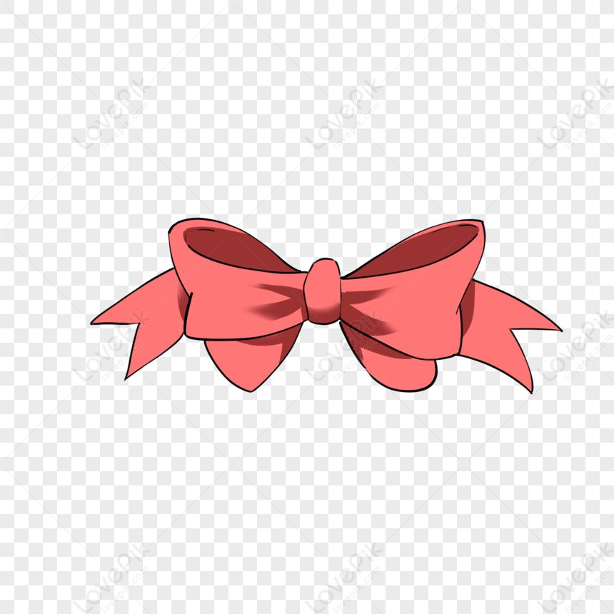 Light Red Bow, Railroad Tie, Nice Bow, Light PNG Image Free Download ...