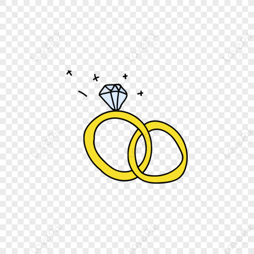 Premium Vector | Golden rings symbol of marriage. two gold rings.  illustration on transparent background