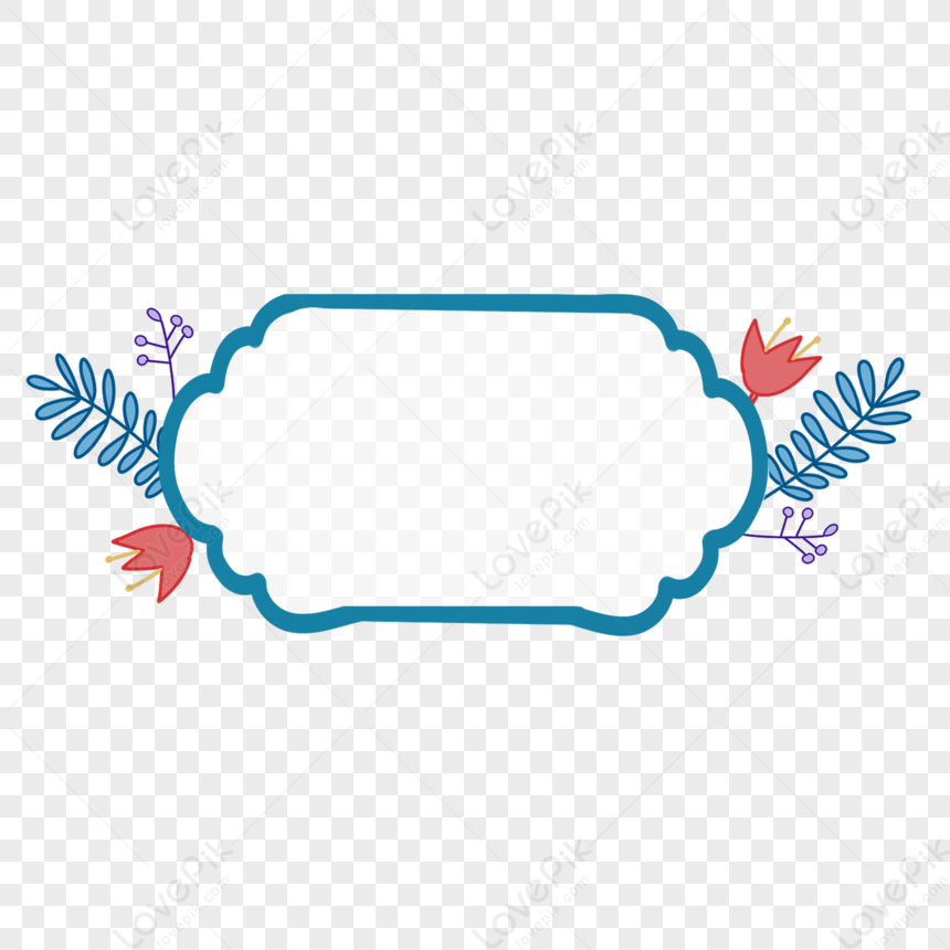 Border Blue Leaves Free PNG And Clipart Image For Free Download ...
