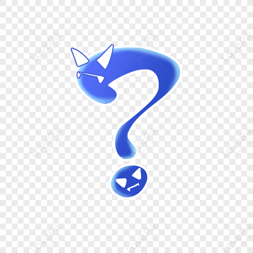 Creative Blue Question Mark Free PNG And Clipart Image For Free Download -  Lovepik | 401235229