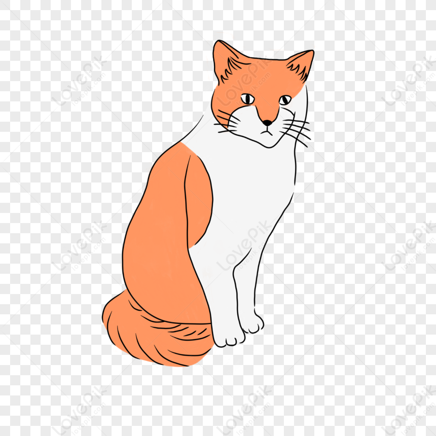 Cute Orange Cat PNG Image And Clipart Image For Free Download - Lovepik ...