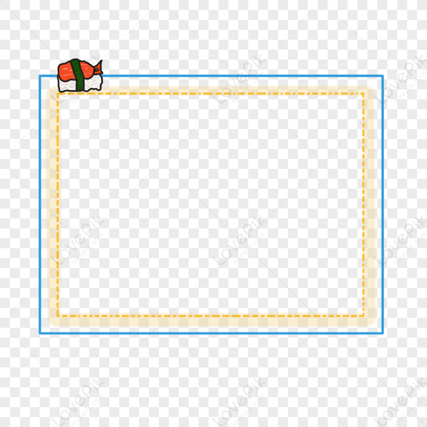 Cute Sushi Border PNG Image Free Download And Clipart Image For Free ...