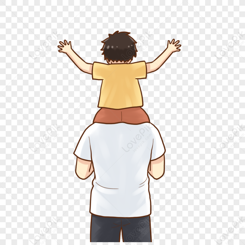 Father And Son Shoulder Shoulders Father Son Back Free Png And Clipart Image For Free 9683