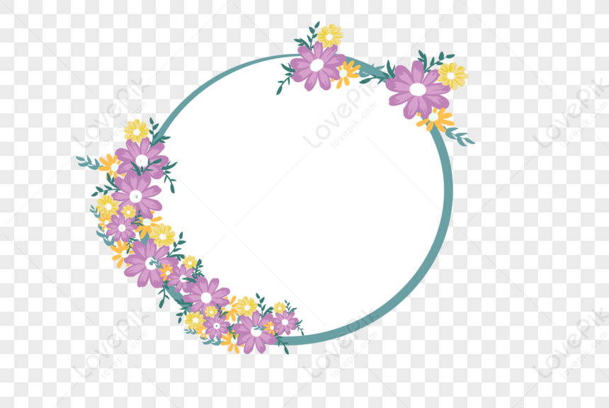 Flower Border Png Transparent Background And Clipart Image For Free 