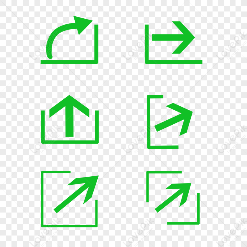 Green Arrow, Green Icon, Green Grid, Arrow Vector PNG Transparent Image ...