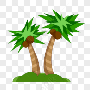 Green Coconut Tree PNG Images With Transparent Background | Free Download  On Lovepik