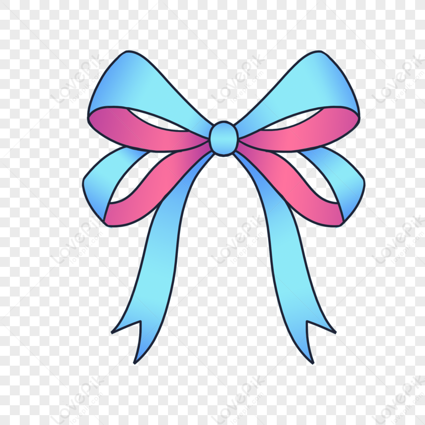 international bow day pink blue bow ribbon png download - 4096