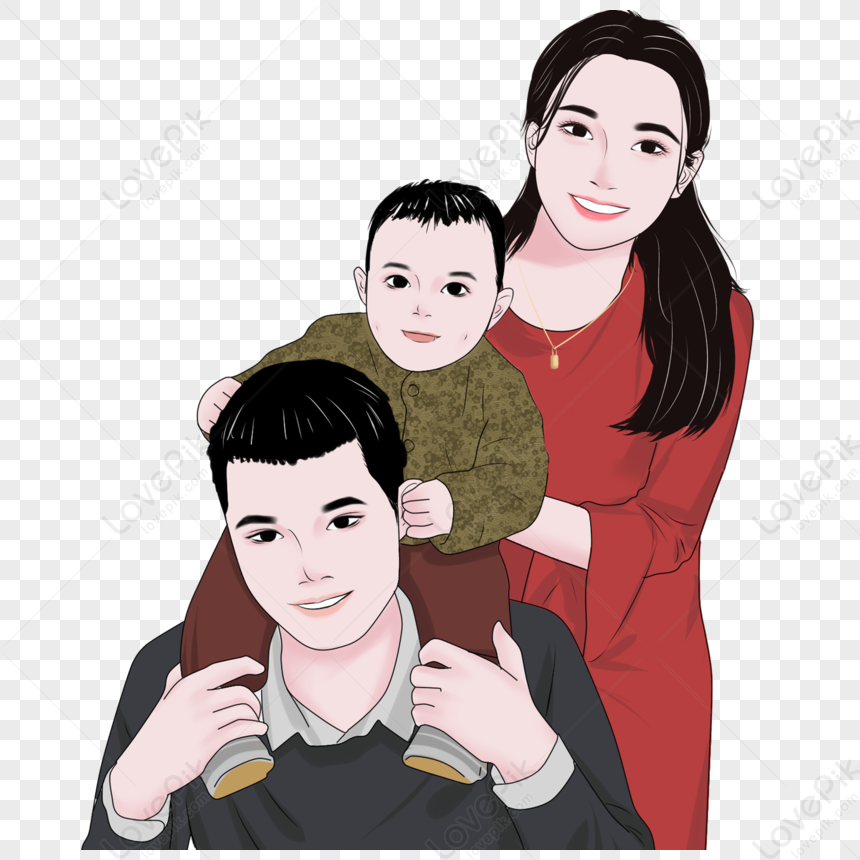 Happy Family Free PNG And Clipart Image For Free Download - Lovepik |  401208809