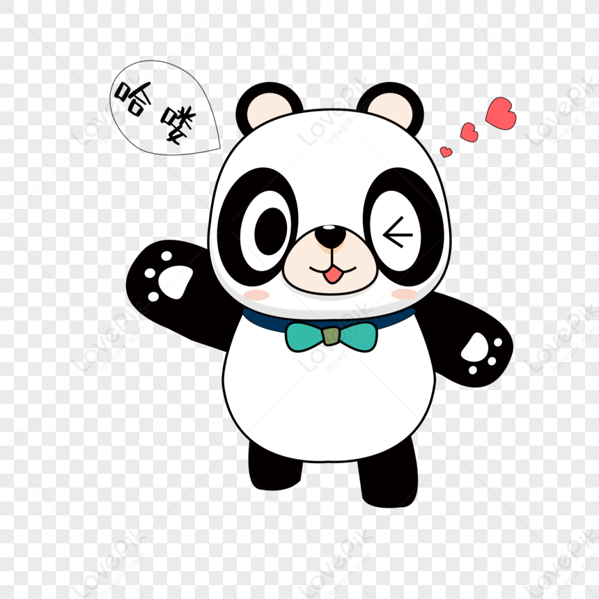 Hello Panda Emoticon Pack PNG Transparent Image And Clipart Image For Free  Download - Lovepik | 401220077