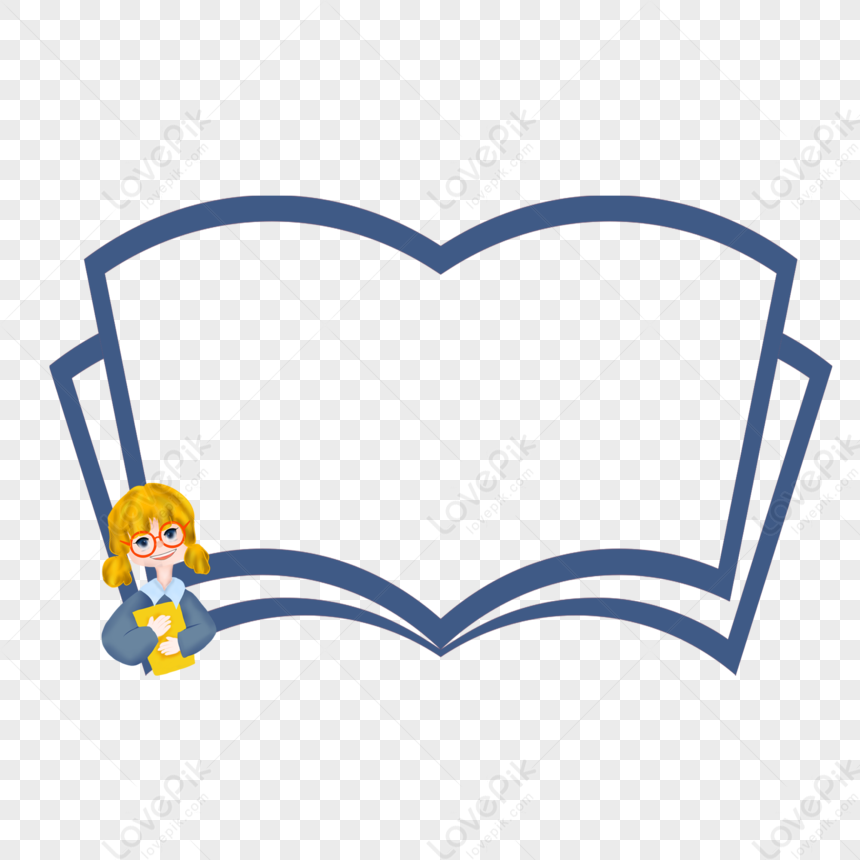 Learning Girl Book Border, Book Books, Dark Girl, Girl Reading PNG