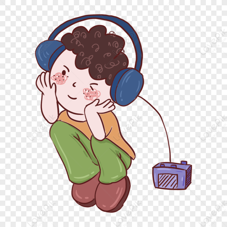 Little Boy Listening To Songs On The Ground PNG Free Download And Clipart  Image For Free Download - Lovepik | 401233193