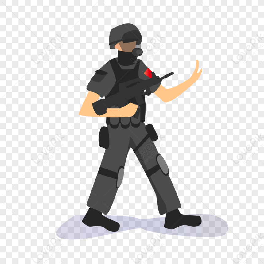 Original Flat Military Vector Illustration PNG Hd Transparent Image And ...