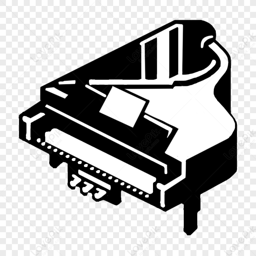 Piano, Black Icon, Icon White, Black Piano PNG White Transparent And