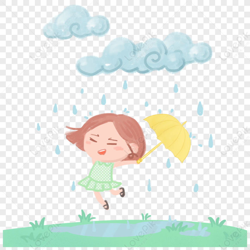 Rainy Girl PNG Free Download And Clipart Image For Free Download ...