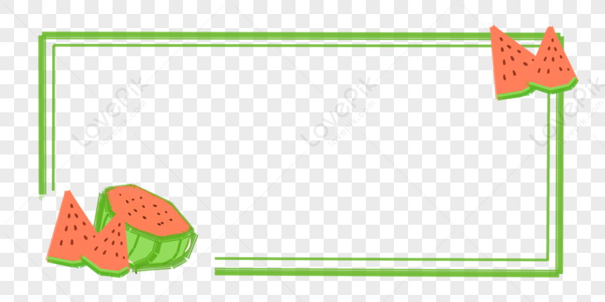 Watermelon Fruit Border, Fruit, Border, Watermelon PNG Free Download ...