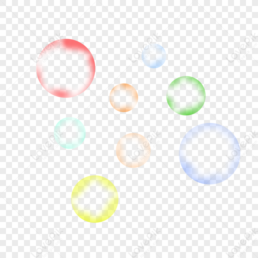 61 Childrens Day Colorful Bubble Elements, Bubble Vector, Bubble ...