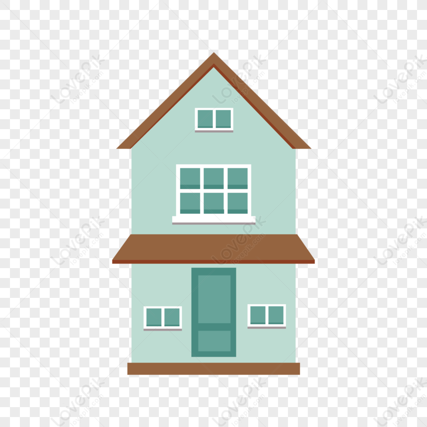 Blue House, House Icon, Cute House, Brown House PNG Transparent Image ...