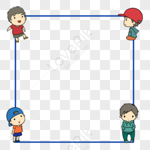 Boy Border PNG Images With Transparent Background | Free Download On ...