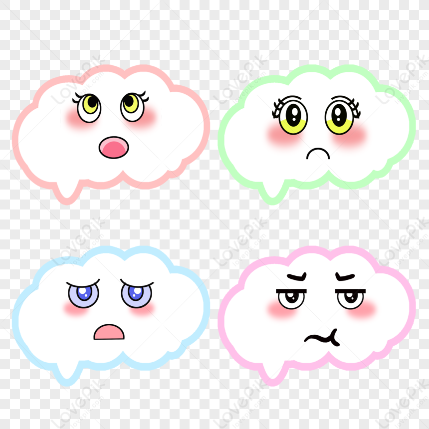 Emoticon Pack Cartoon Hand-painted Naughty Face Free PNG And Clipart Image  For Free Download - Lovepik