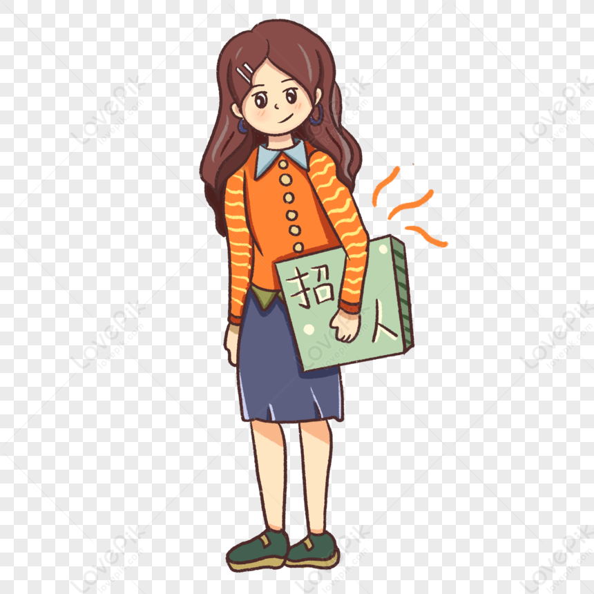 Cartoon Hand Drawn Elite Lady Recruiting Employee PNG Picture And Clipart  Image For Free Download - Lovepik | 401278015