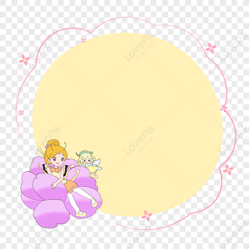 Childrens Day Butterfly Fairy Cute Pink Frame PNG Picture And Clipart ...