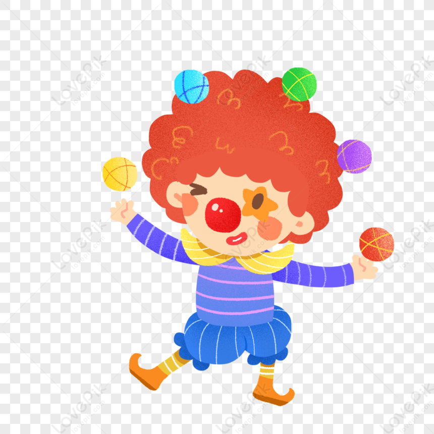 Design PNG E SVG De Personagem De Circo Palhaço Colorido Para