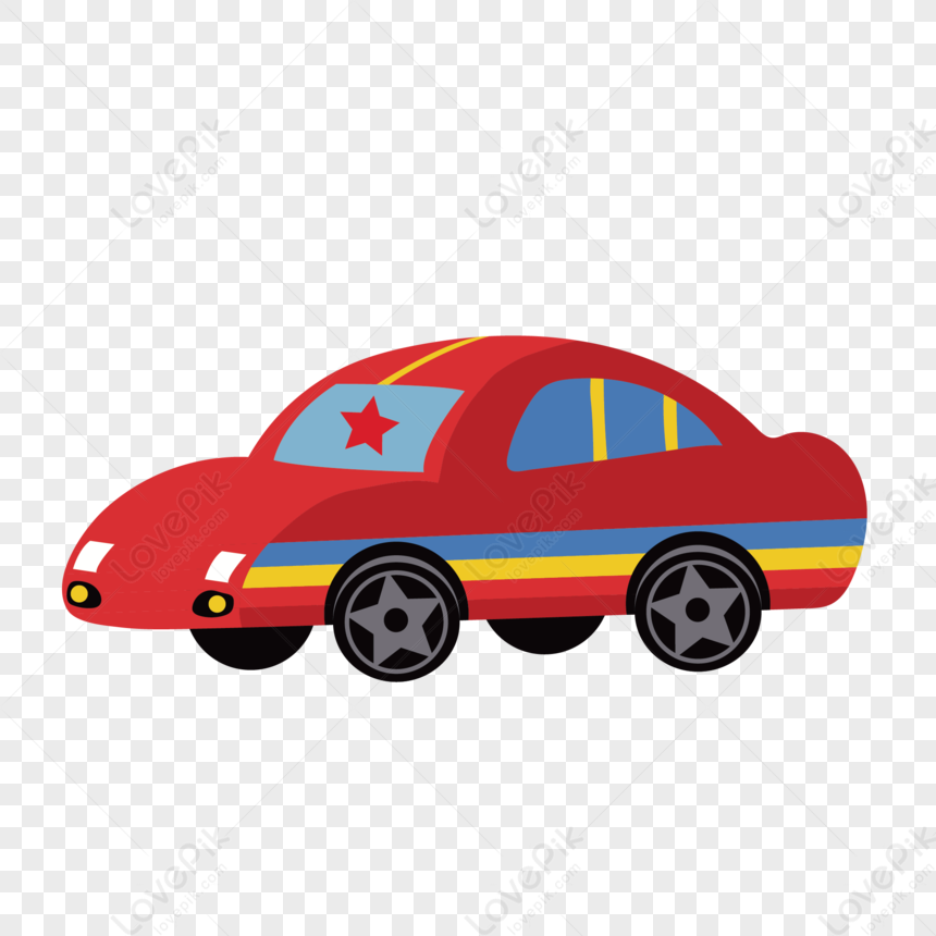 Childrens Day Vector Red Car PNG Image And Clipart Image For Free ...